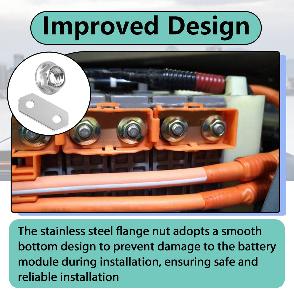 Acyoyava smooth-bottom flange nuts prevent module damage during tightening