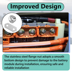Acyoyava smooth-bottom flange nuts prevent module damage during tightening