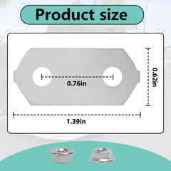 Acyoyava stainless steel flange nuts ready for secure mounting
