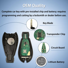 ACSTP Ready-to-use fob assembly with PCB and battery