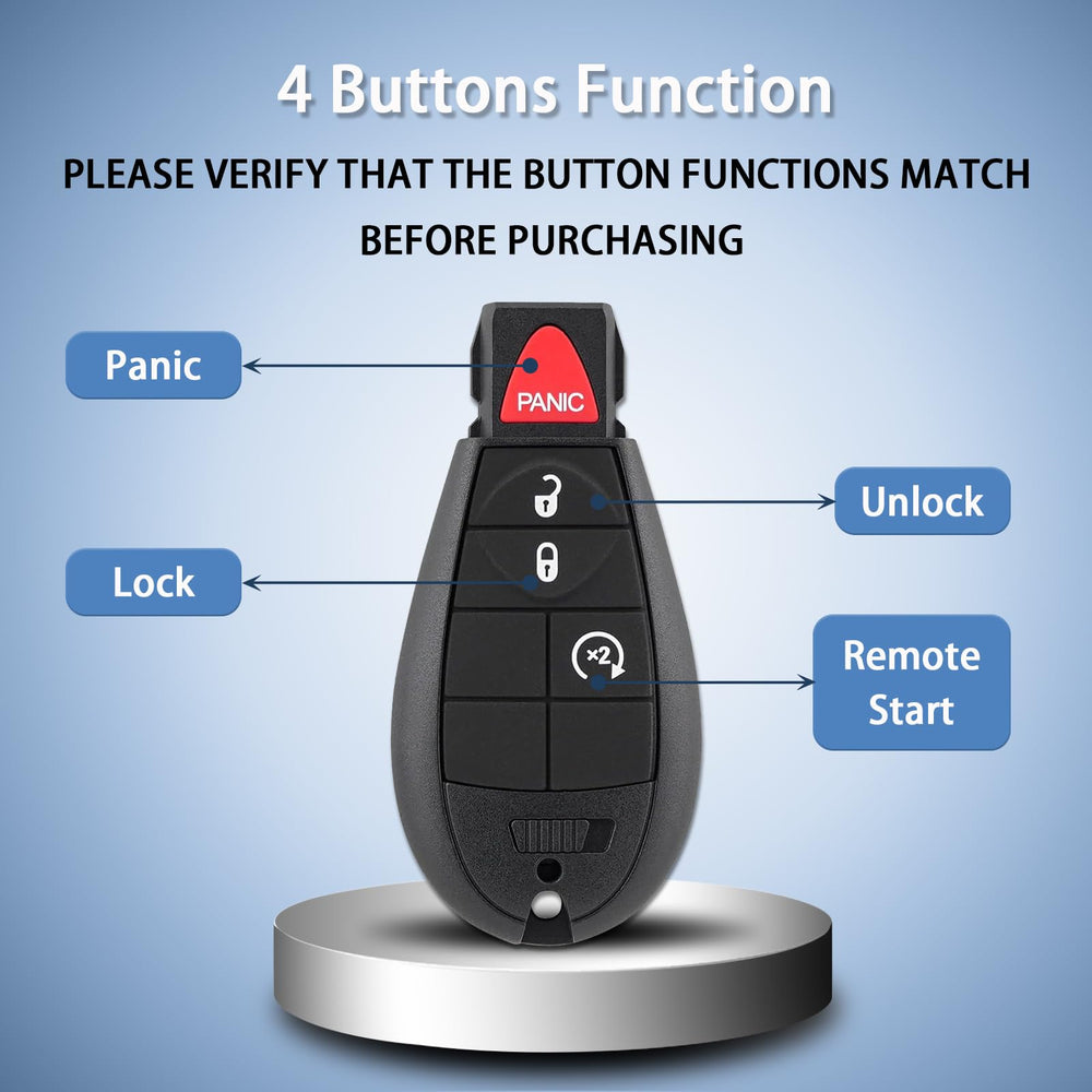ACSTP Each fob tested for button reliability before shipping