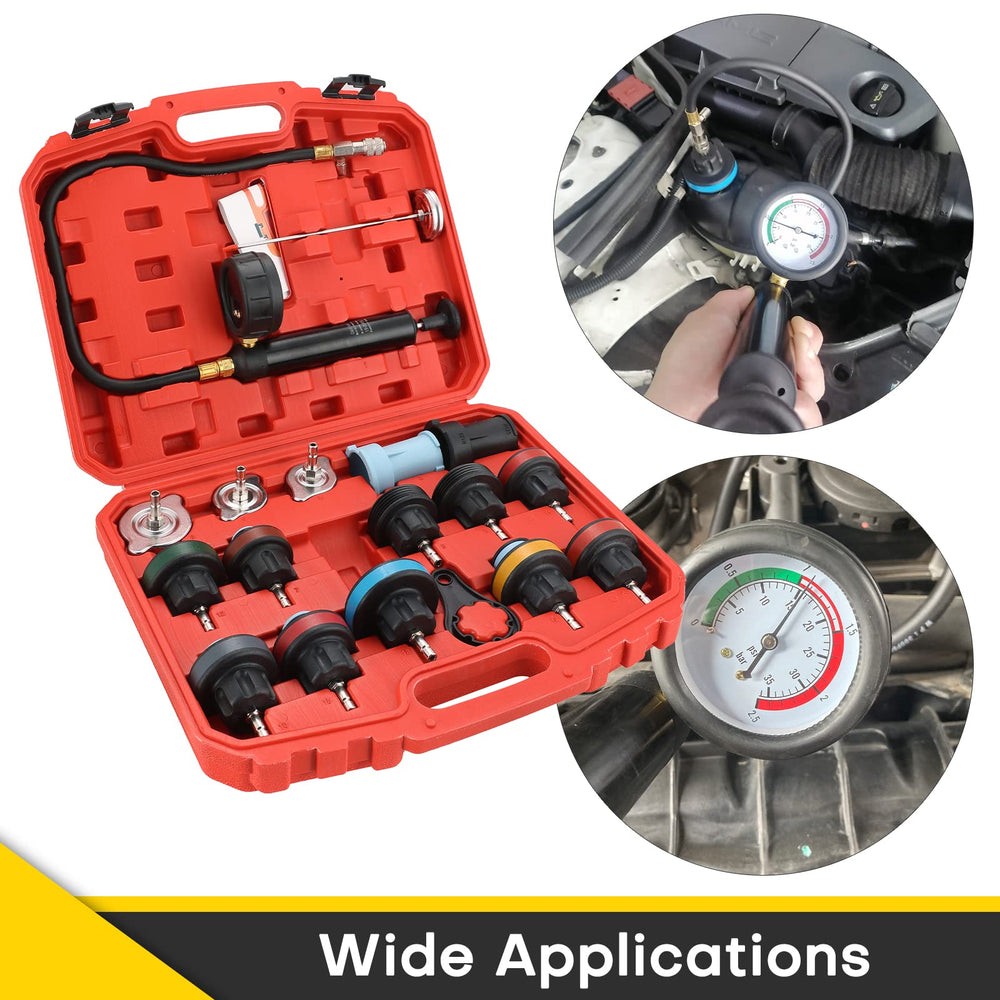 Acymner carrying case keeps all tools organized for portable testing.