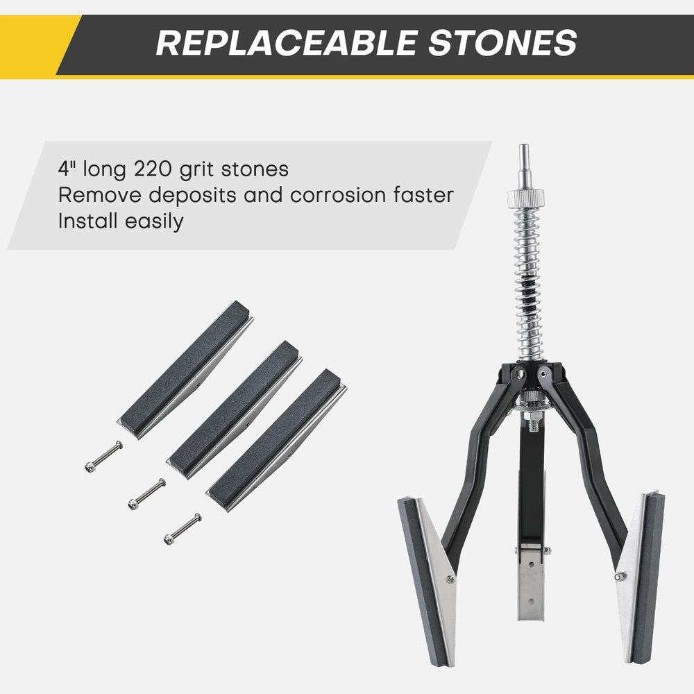 Acymner tool attached to electric drill for easy cylinder honing