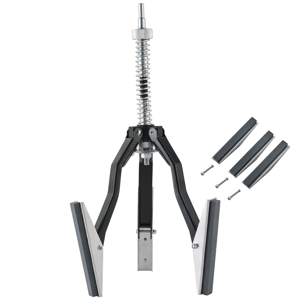 Acymner engine cylinder hone tool front view showing adjustable bore capacity from 2 to 7 inches