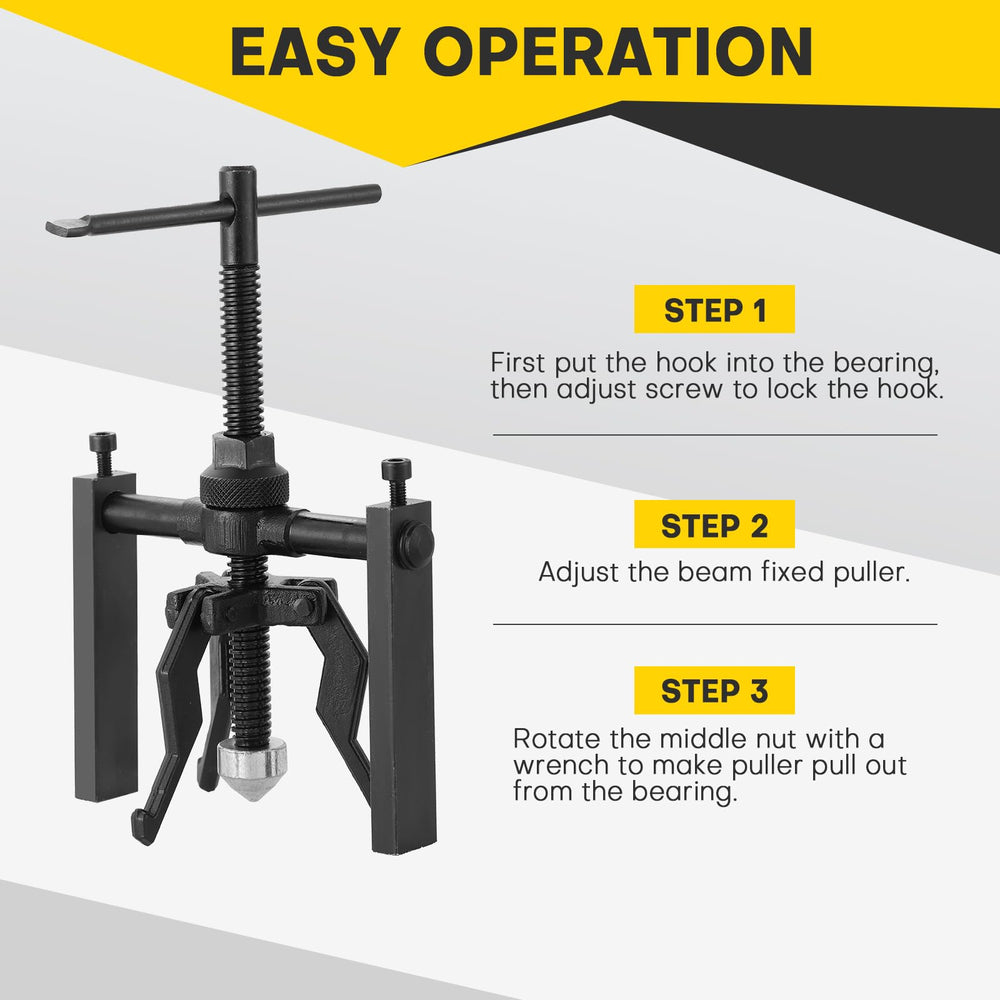 Acymner motorcycle flywheel puller in action for smooth bearing extraction
