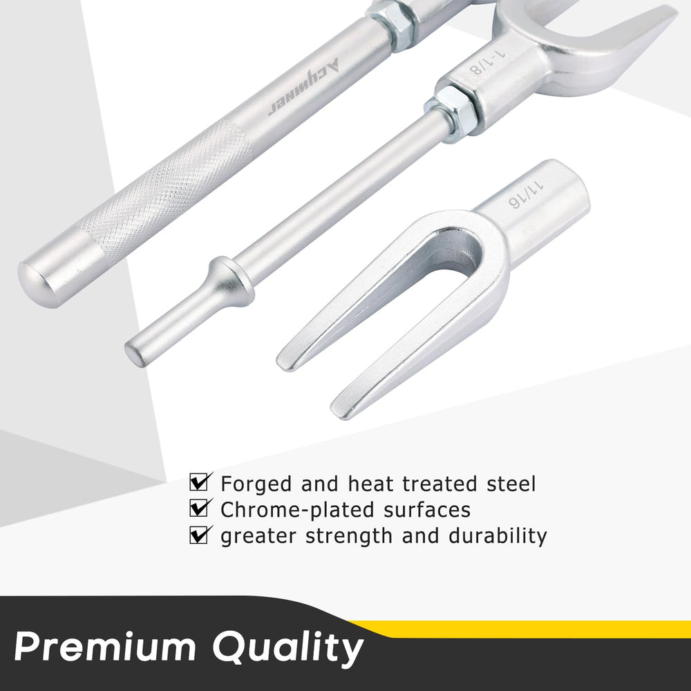 Acymner pitman arm fork 1-1/8in fits standard arms for easier removal