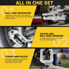 Acymner tie rod end remover tool on a stubborn joint