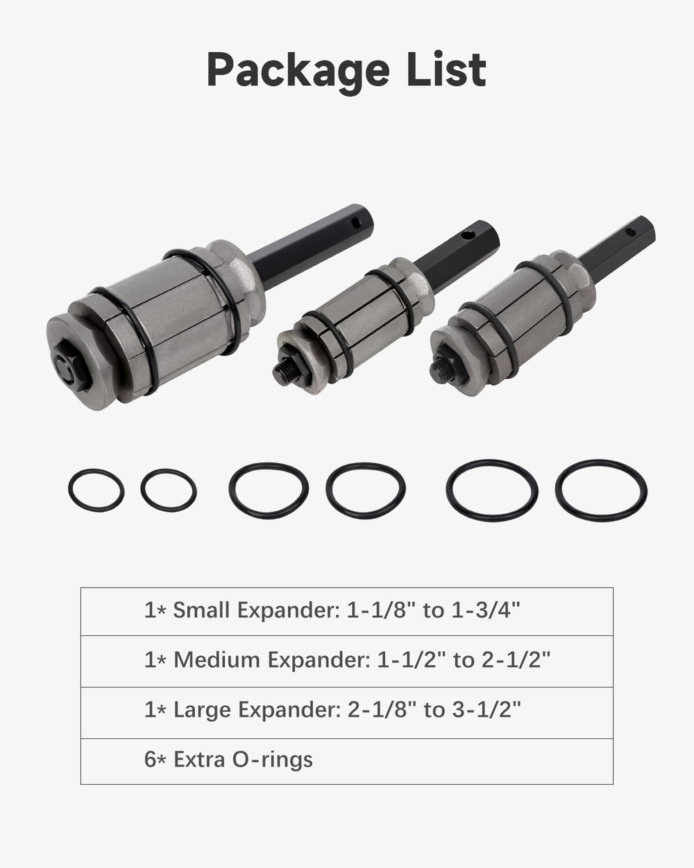 ACZCR tail pipe expander large delivers wider expansion for larger pipes.
