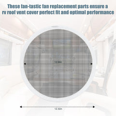 Adabuing roof vent cover accessory complements the vent screen replacement.