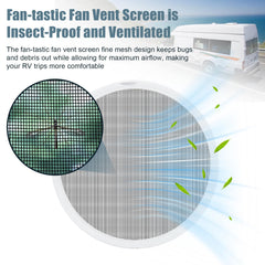Adabuing RV vent screen easy-install supports quick maintenance.