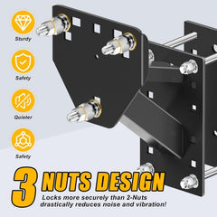 Adamoss RV/boat trailer spare tire mount installed for easy access