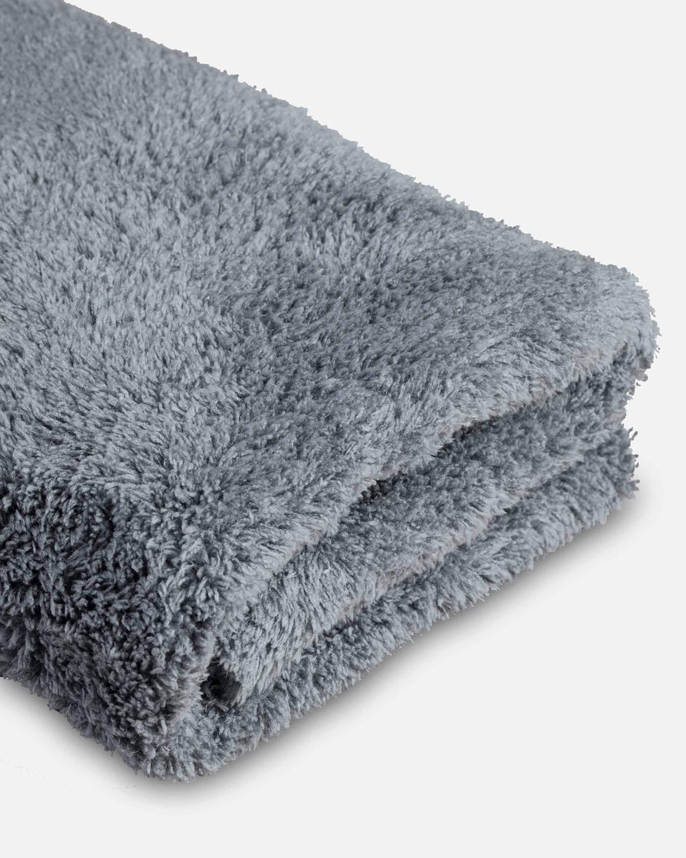 Adam's Borderless Grey Microfiber Towel dusting and drying on wheels.