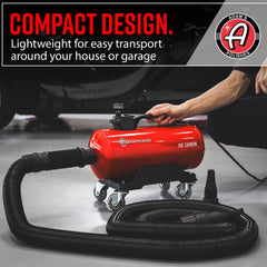 Adam's Polishes Air Cannon Dryer 30-foot hose extended for wide coverage