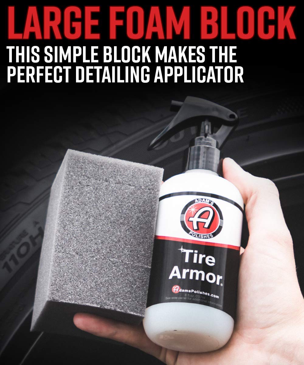 Adam's Polishes Block Applicator demonstrates comfortable grip during detailing.