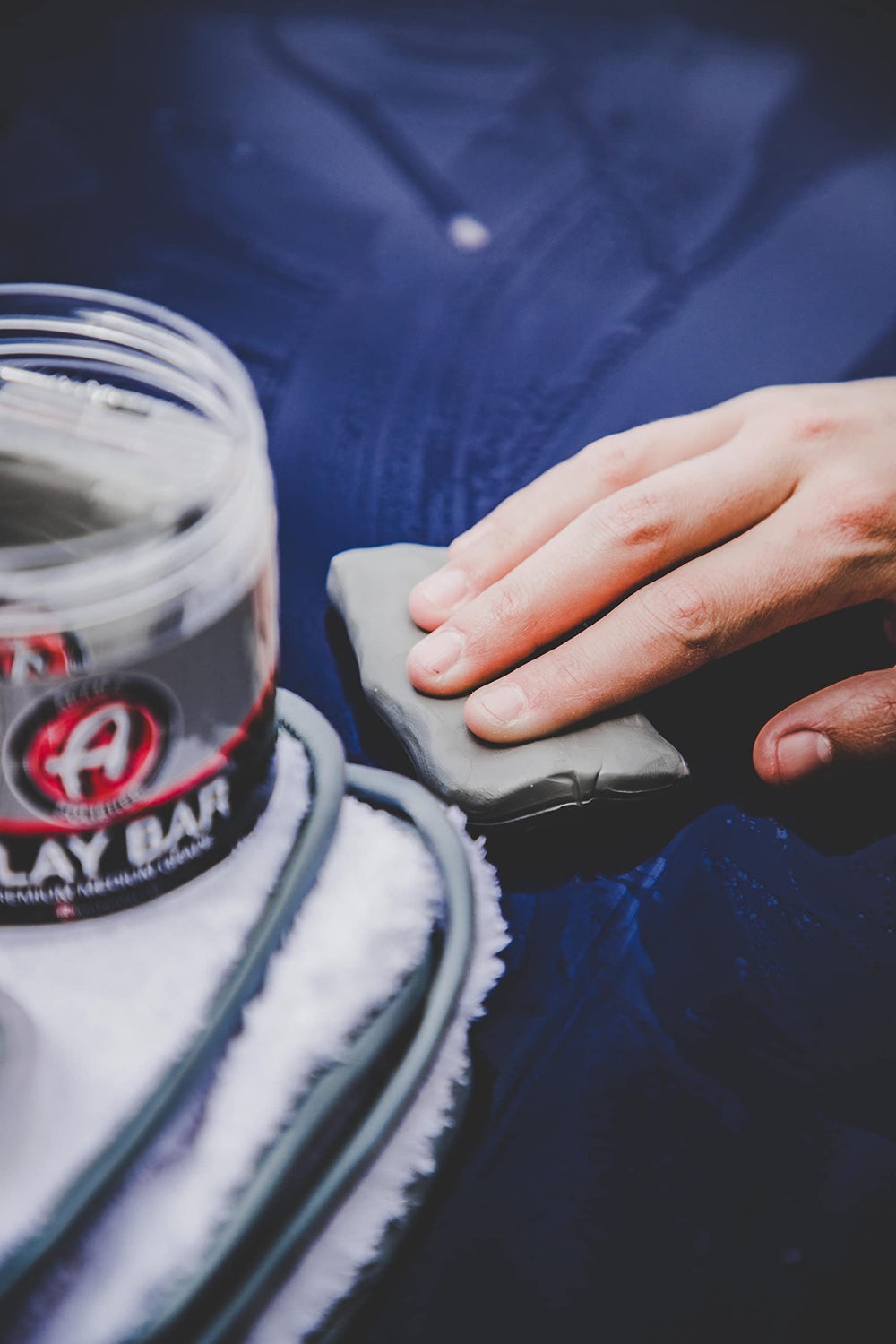 Adam's Polishes clay bars: two 100-gram pieces for the cleaning stage