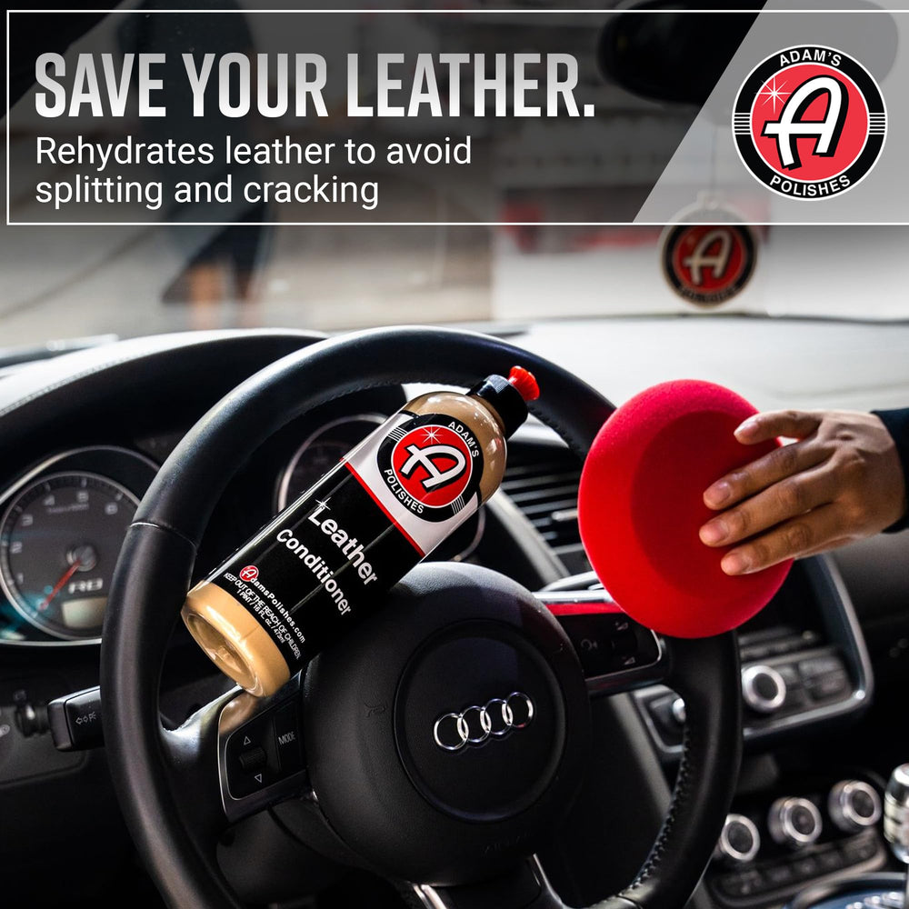 Adam's Polishes Deep Clean Eraser removes grime from leather and plastics.