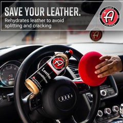 Adam's Polishes Deep Clean Eraser removes grime from leather and plastics.