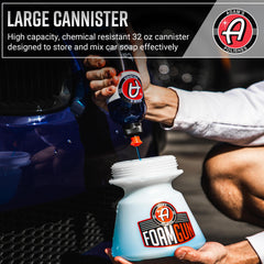 Adam's Foam Gun is easy to operate with no pressure washer needed.