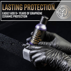 Adam's Polishes Graphene Coating UV tracing technology helps ensure full coverage during application.