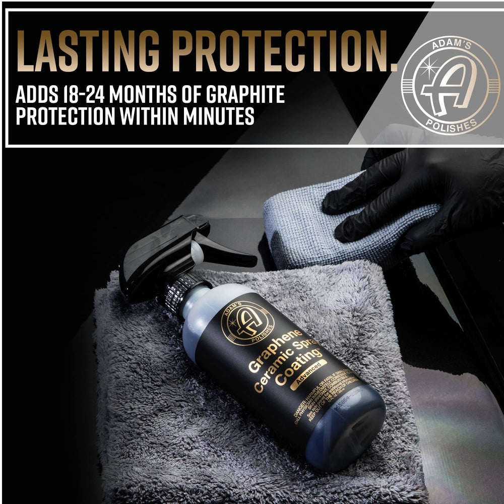 Adam's Polishes graphene coating applied to wheels and glass for unified protection