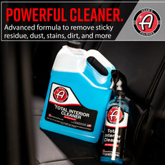 Adam's Polishes dashboard gloss after treatment shows factory-like shine.
