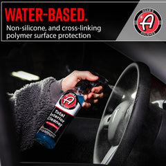 Adam's Polishes interior cleaner with UV protection guards against sun fading.