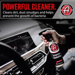 Adam's Polishes Interior Detailer Cedarwood on door panels adds cedar aroma