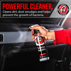 Adam's Polishes Interior Detailer Sweet Pea microfiber cloth pairing ensures even results with the spray.