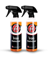 Adam's Polishes Iron Remover bottle pour demonstrates ready-to-use decontamination for your vehicle