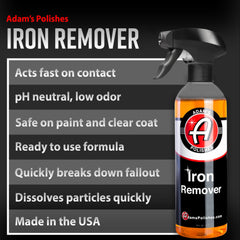 Adam's Polishes Iron Remover two-pack packaging ready to use