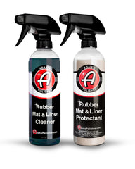 Adam's Polishes Rubber Mat & Liner Protectant bottle pour for mat protection