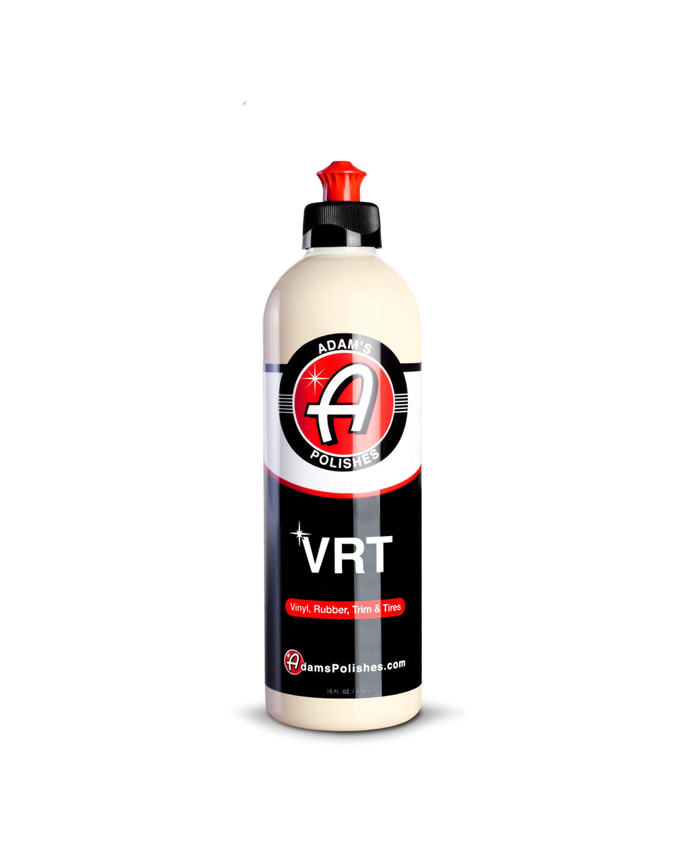 Adam's Polishes VRT bottle ready for a no-sling satin finish on tires.