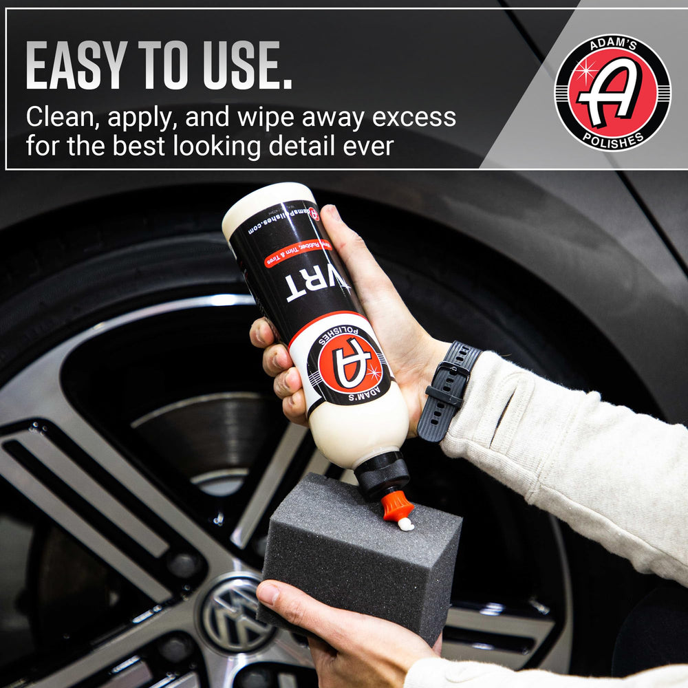 Adam's Polishes VRT delivers UV protection through silica polymers on exterior plastics.