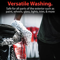 Adam's Polishes swirl-free finish shown on a car panel.