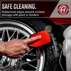 Adam's Polishes tire brush with All-Purpose Cleaner for versatile cleaning