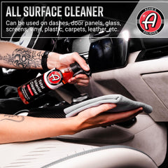 Adam's Polishes Total Interior anti-static action repelling dust on surfaces