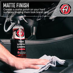 Adam's Polishes Total Interior textile foam lifts light residues