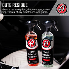 Adam's Polishes Total Interior vinyl and plastic cleaning without sheen