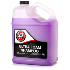 Adam's Polishes Ultra Foam Shampoo in foam cannon showing thick suds for safe washing