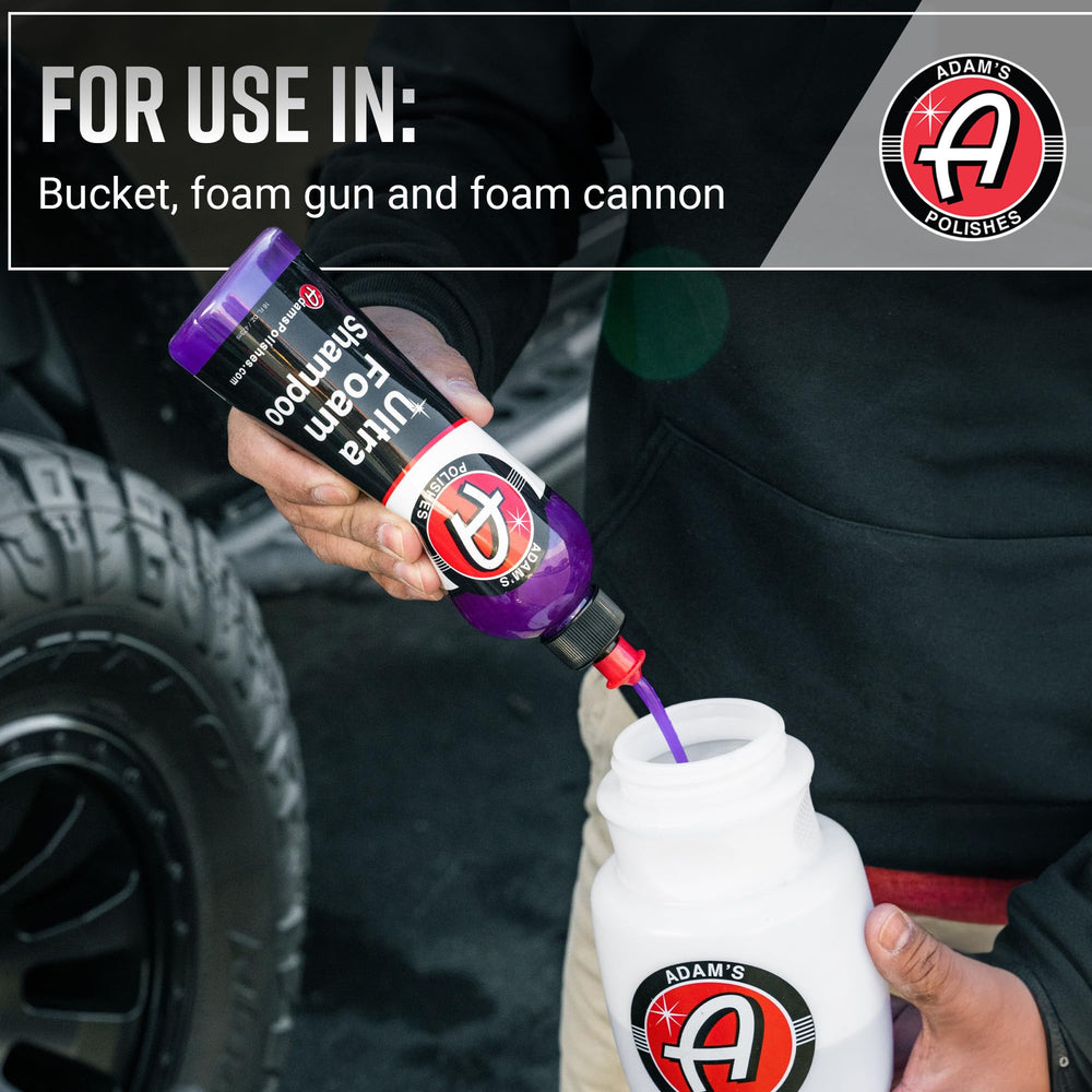 Made in USA tag for Adam's Polishes Ultra Foam Shampoo quality
