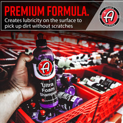 Adam's Polishes Ultra Foam Shampoo pH-neutral formula preserves wax and sealants