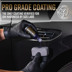 Adam's Polishes UV tracing technology spotlight ensures precise coating.