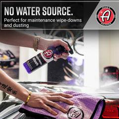 Adam's Polishes Waterless Wash Kit waffle weave towel traps dirt safely