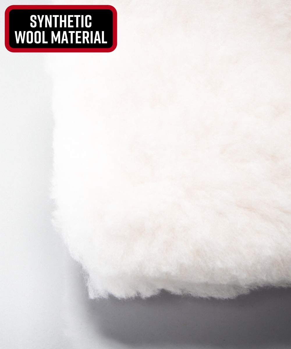 Adam's Polishes wool pad close-up with ultra-soft fibers.