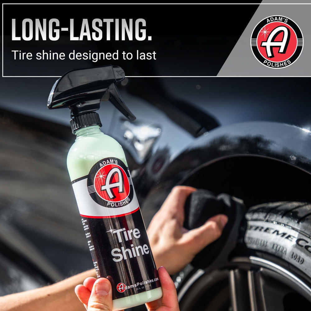 Adam's Tire Shine wet look gloss highlights a deep, durable shine