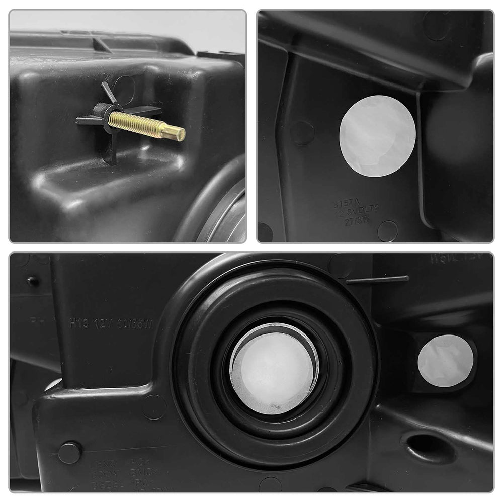 ADCARLIGHTS left headlight for 2006-2008 Lincoln Mark LT with black housing.