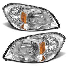 ADCARLIGHTS Chevy Cobalt headlight assembly with clear lens for improved visibility.