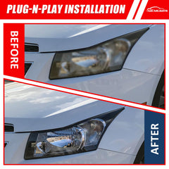 ADCARLIGHTS headlight with durable polycarbonate lens for long-lasting clarity.