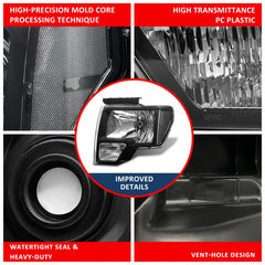 ADCARLIGHTS F-150 back-view headlight housing for durable mounting