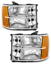 ADCARLIGHTS Sierra 1500 driver-side headlight with chrome housing for clearer nighttime visibility.